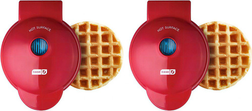 Dash ® Bundle 2 Mini Waffleras Waffle Redondo Antiadherente