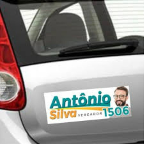 100 Adesivo Campanha Política Eleições Carro Caminhão 30x10