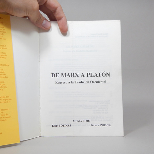 De Marx A Platón Retorno A La Tradición Occidental 1999