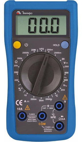 Multímetro Tester Digital Ac/dc Minipa Et-1110a