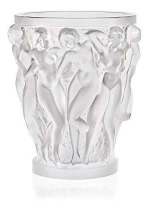Lalique Crystal Bacchantes - Jarrón Grande Transparente