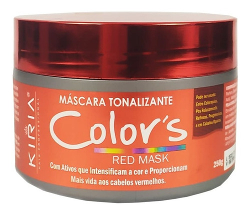 2 Tonalizante Máscara Color's Red 250g Original