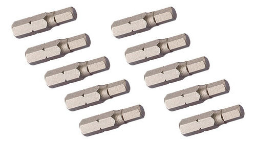 Pacote Com 10 Pecas Bits Allen Curto 2,5mm X 25mm Enc1/4