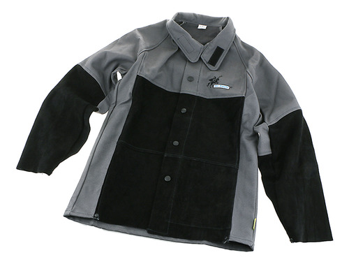 Chaqueta De Soldadura De Cuero Resistente Al Fuego, Manga La