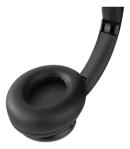 Audífonos Bluetooth Multipunto Con Extra Bass, Color Negro Negro