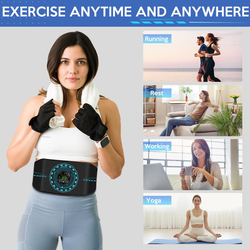 Estimulador Abdominal Abs Cinturón Tonificador Para Fitness Color