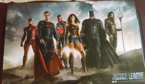 Liga De La Justicia Primer Poster Dc Comics (Usado)
