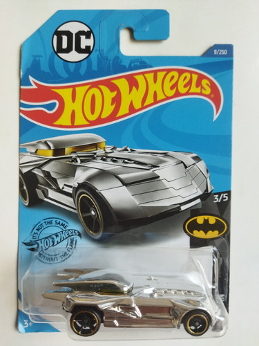 Hot Wheels Batman Batimovil Batmobile Dc Cromado Bco 3/5 Ba4