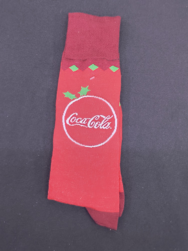 Calcetines Navideños Promocionales Coca Cola Con Cilindro #2 (Usado)