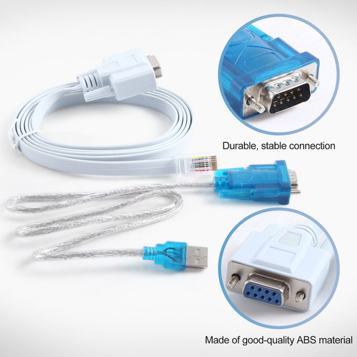 Cabo De Rede Rj45 Cabo Serial Rj45 Para Db9 E Rs232 Para Usb