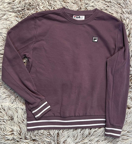 Sudadera Hoodie Morada Fila Para Mujer Talla M