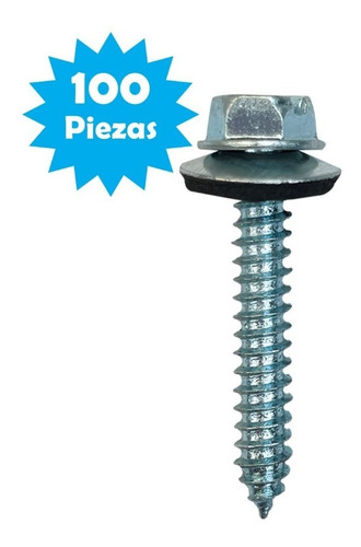 Pija Estructural C/hexágono Punta Ab 1 1/2 X 1/4 100pzs