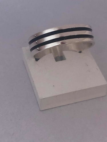 Anillo En Plata Y Esmalte Para Hombre