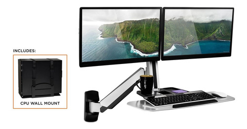 Escritorio Vertical Móvil, Altura Ajustable Con Ruedas