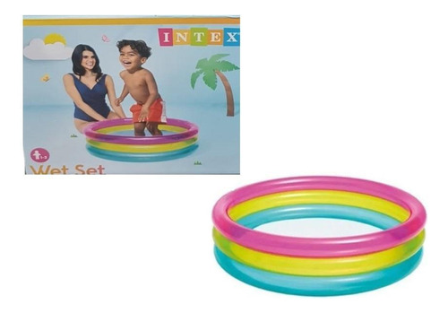 Piscina Inflável Infantil Intex Baby Colorida 63 Litros