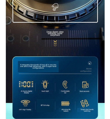 Reloj Inteligente Y68 + Audífonos Inalámbricos Bluetooth A