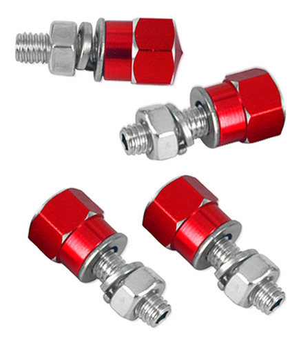 Imagen 6 de 8 de Tornillos De Perno Del Marco De La Placa De Matrícula Rojo