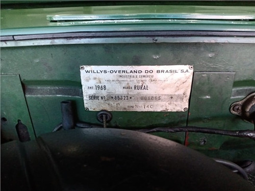 Ford Rural 2.6 4x2 6 Cilindros 12v Gasolina 2p Manual