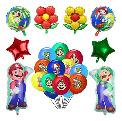 Mario Bros. Feliz Cumpleaños Globo 17″