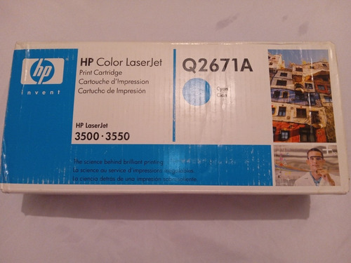 Hp Invent Tinta Toner Hp Color Cian Laserjet Q2671a