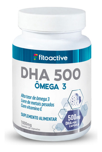 Dha 500 60 Cápsulas Fitoactive