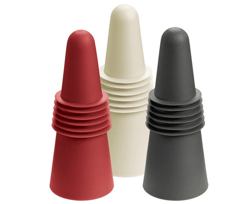 Imagen 3 de 3 de Tapón Para Botellas De Silicona- Lurch (blanco)