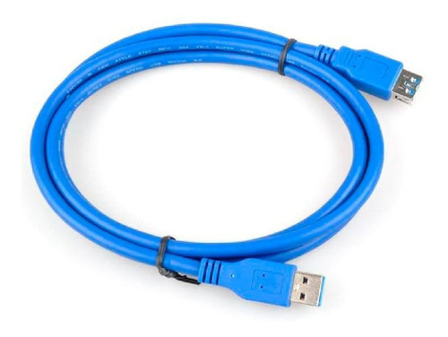 Cable Prolongador Usb 3.0 Macho Hembra Extension 1,5m Fast Color Celeste