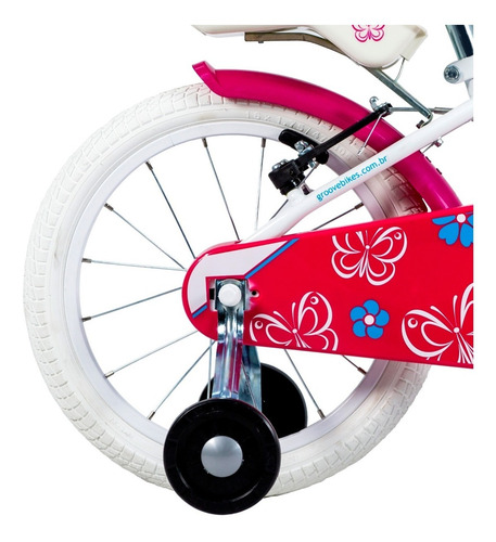 Imagem 6 de 7 de Bicicleta Infantil Groove My Bike Aro 16 Branca 4-8 Anos