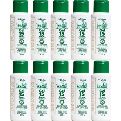 Kit 12 Gel Massageador 15 Ervas - Bio Instinto Ervas