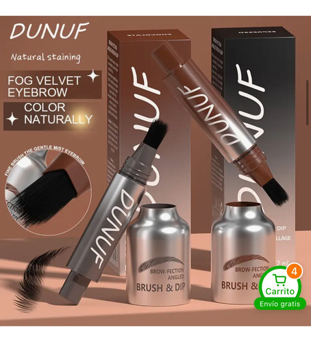 Brocha Y Tinta Para Ceja Impermeable Brush And Dip