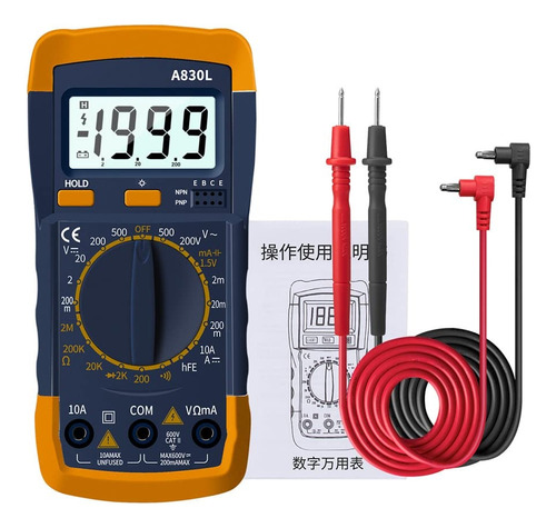 Tester Jyving A830l Lcd Digital Multímetro Ac Cc Voltaje Dio