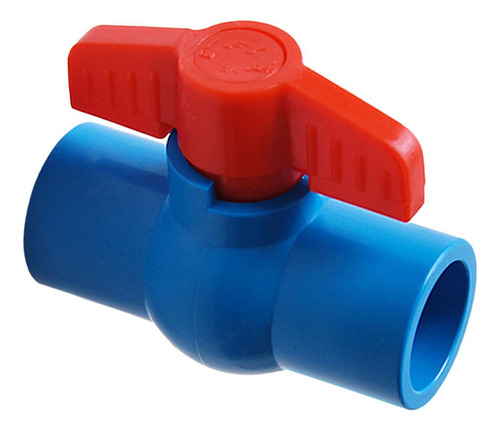 . Válvula De Bola De Pvc Para Tratamiento De Agua, Azul 25mm