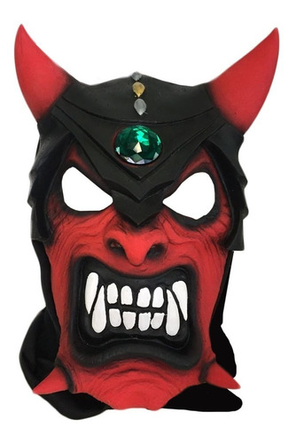 Máscara De Latex Monstro Capeta Diabo Halloween Cosplay