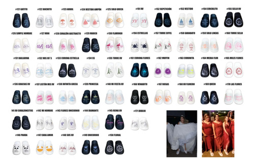 70 Pantuflas Personalizables Con Costalito Boda Xv Festiboda