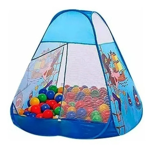 Imagen 2 de 6 de Pelotero Pirata 75 Pelotas Autoarmable Niños / Open-toys 125