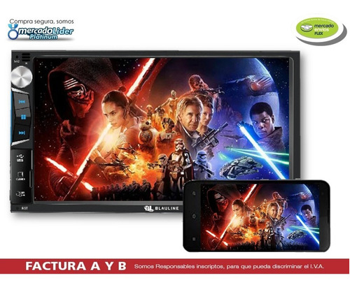 Imagen 6 de 7 de Estereo Pantalla 7 Tactil Bluetooth Car Play Mirrorlink