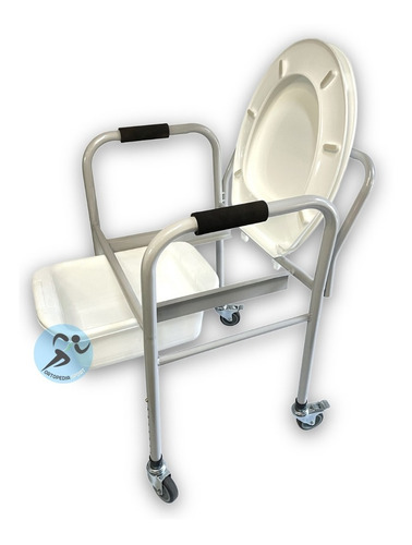 Silla Eleva Inodoro Portatil Asiento Ortopedico Ruedas Freno