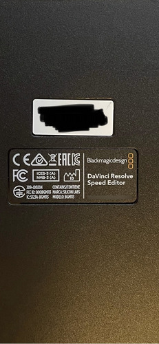 Davinci Resolve Speed Editor (Usado)
