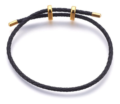 Base Pulsera De Cuero Ajustable Insumos Bisuteria Unisex