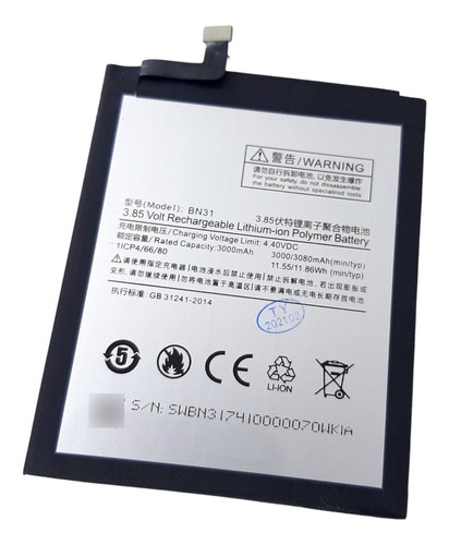 Batería Bn31 Para Xiaomi Redmi Mi A1 Note 5a Mi A1