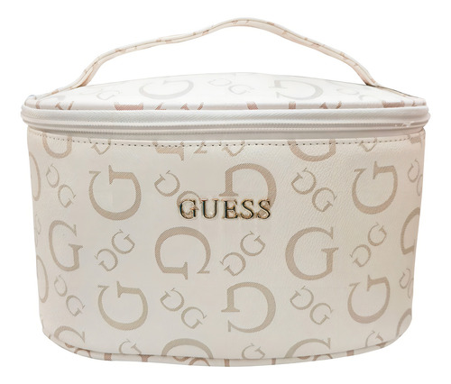Cosmetiquera Guess Cassius Travel Blush Multi Color Rosa Claro Diseño De La Tela Mosaico