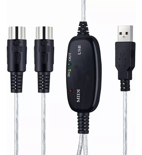 Cable Convertidor Midi A Usb A Pc Teclado Computadora