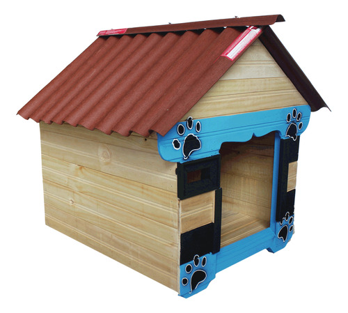 Casas En Madera Para Perros+nombre De Tu Mascota!!