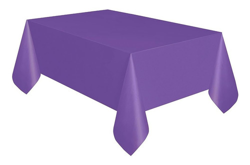 Unique 99163 Mantel De Plástico De Color Morado Neón, 108 X 