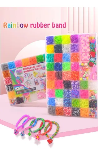 Kit Pulseras Collares Completo 5000+ Cuentas Gomas 40 Color