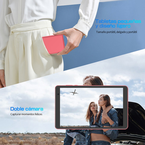 Tableta Pritom 8'' Android 13 Octacore Rosa 8gb Ram 64gb Rom