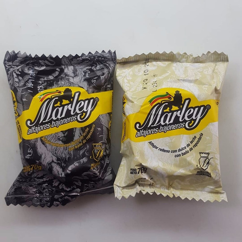 Imagen 5 de 5 de Alfajor Marley Chocolate Blanco Caja X24 Unidades Bajoneros