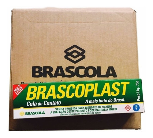 Cola De Contato Brascoplast 75g Caixa Com 16 Und Atacado