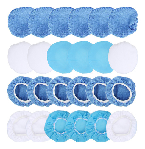 Juego De 24 Paquetes De Gorros Para Pulir, 6 Pulgadas/150 .