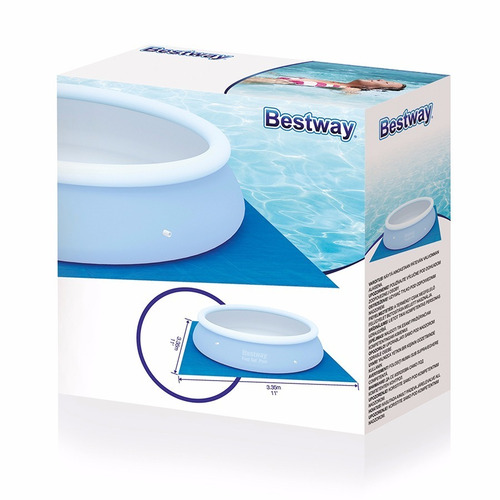 Imagen 2 de 4 de Lona De Piso Para Piscina - 335 X 335 Cm - Piscinas De 3.05